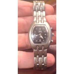 Women's Calvin Hill Ltd Edition Watch, Silver Tone with Black Face